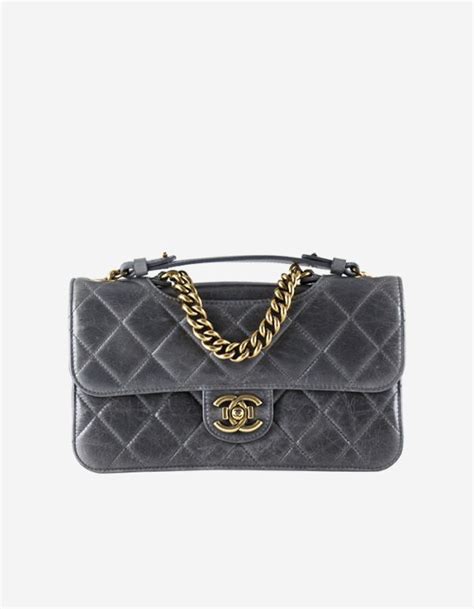 perfect edge bag grey w gold chanel wearing|fashionphile chanel bags.